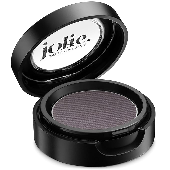 Jolie Cosmetics Powder Pressed Matte Eyeshadows - Cruelty Free, Vegan, Single Pan Eyeshadow 1.48g Warm Neutrals (Earthly Plum)