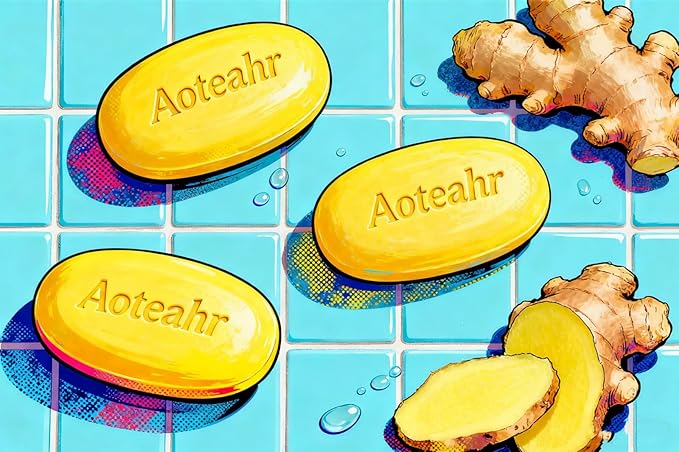 Aoteahr Kojic Acid Soap with Turmeric for Face & Body, Gentle Brightening Cleansing Bar, 3.5 oz Each, 2-Pack