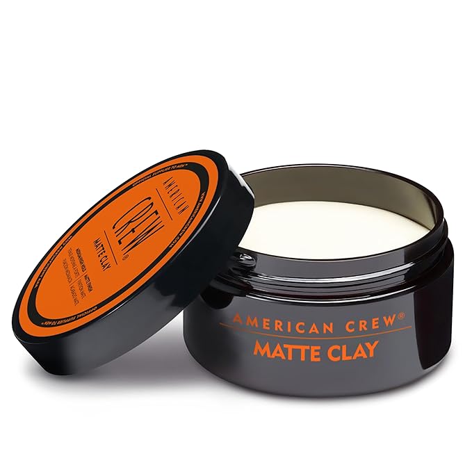 American Crew Men's Hair Matte Clay, Like Hair Gel with Medium/High Hold, 3 oz