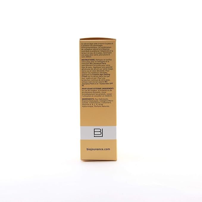 Bio Jouvance - Colastin Age Defying Serum 1oz / 30ml - Professional Eye & Face Hydrating Cream | Facial Skin Care Treatment | Made in France