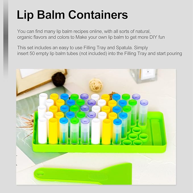 Lip Balm Filling Tray and Spatula