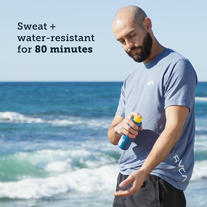 Oars + Alps Sunscreen Spray for Face & Body, SPF 70 Spray Sunscreen Infused with Vitamin C & Antioxidants, No White Residue, Water & Sweat Resistant, All Skin Types, Lightweight, Hydrating, 6oz, 1pk