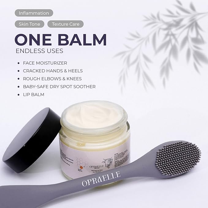 Opraelle Beef Tallow Moisturizer for Face & Body – Tallow & Honey Balm for Deep Hydration – 100% Natural Skin Cream for Dry, Sensitive & All Skin Types, Nourishing Moisturizing Balm – 2oz + Applicator