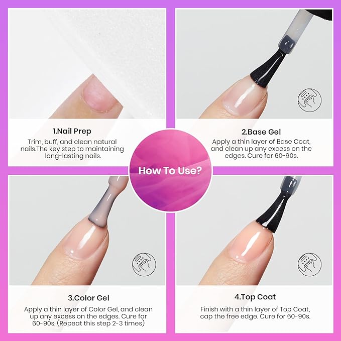 Beetles Pro Gel Top Coat– 20ml Each, High Glossy & Long-Lasting up to 28 Days – Soak-Off Non-Yellowing Strong Coverage Gel for LED/U V Lamps, Professional Salon Manicure