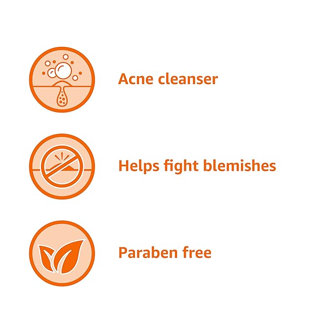 Amazon Basics Acne Cleanser Face Wash - Daily Control, Maximum Strength 10% Benzoyl Peroxide, 5 Ounce (Pack of 3)