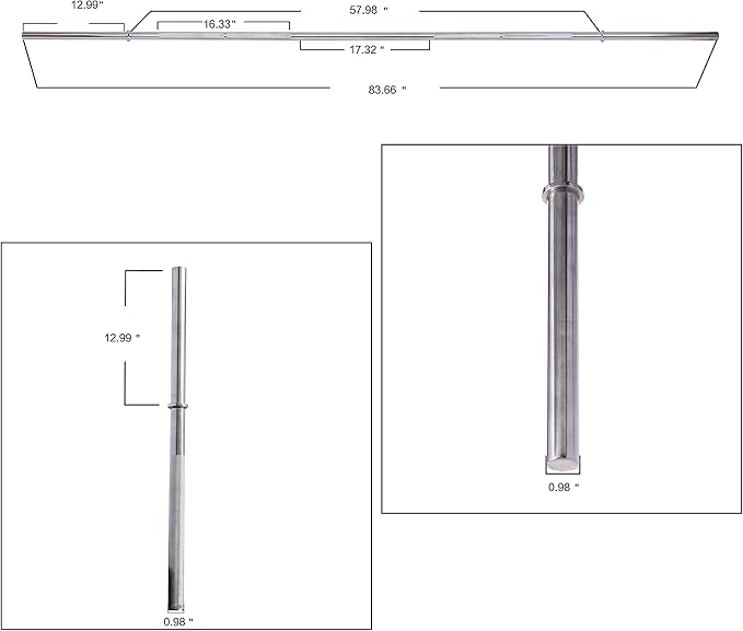 BalanceFrom Standard Barbell Weightlifting Barbell