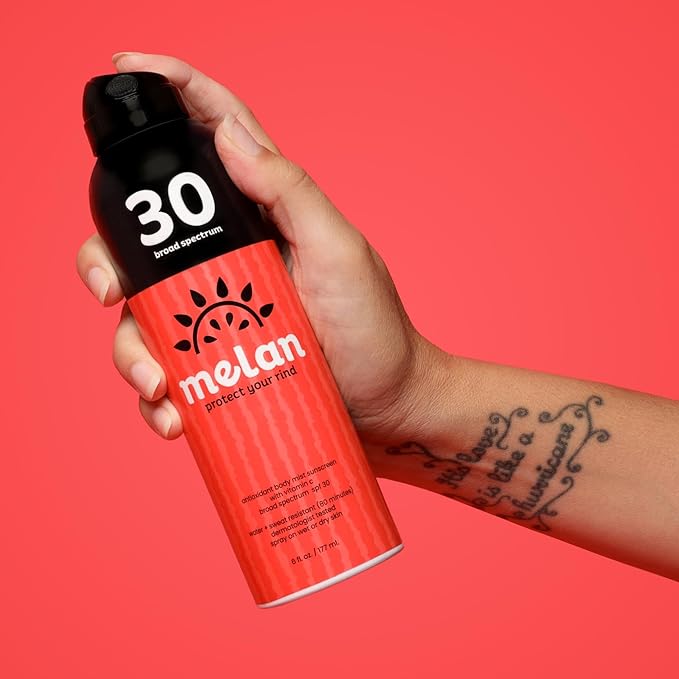 SPF 30 Antioxidant Sunscreen Body Mist, 6 oz - Lightweight, Water & Sweat Resistant, Vitamin C, Green Tea, Broad Spectrum, Vegan, Clean Ingredients, Dermatologist Tested, Non-Greasy, Made in USA