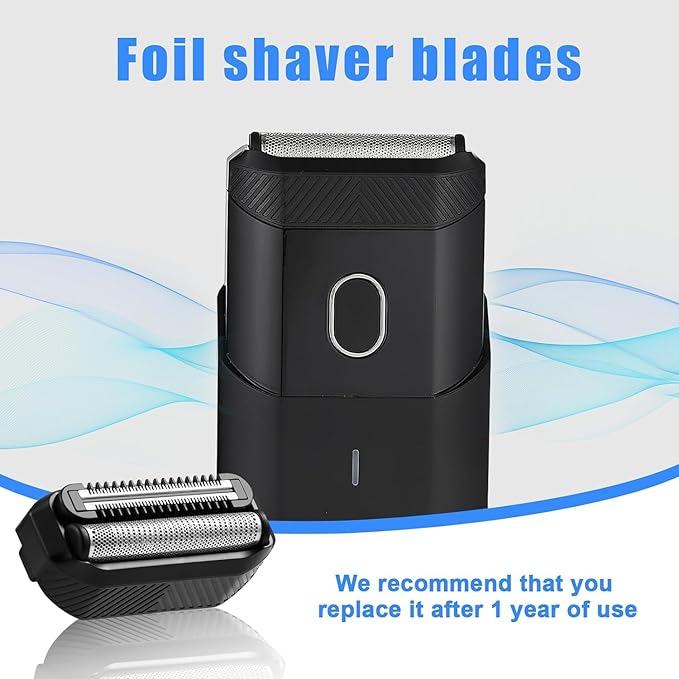 Replacement Foil Blade Compatible with MANSCAPED The Handyman,Foil Blades for Portable Men’s Travel Facial Hair Groomer(3Pack)