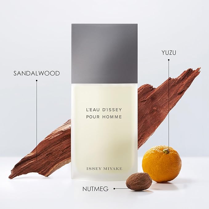 Issey Miyake L'Eau d'Issey Pour Homme Eau de Toilette - Fragrance for Men - Pure & Fresh - With Notes of Yuzu, Nutmeg & Sandalwood - 4.2 oz