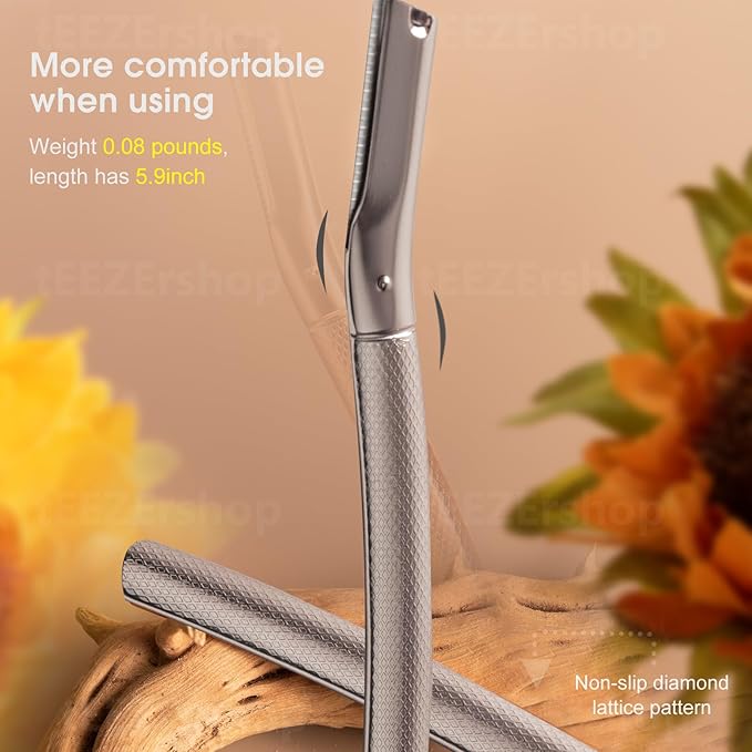 Dermaplane Razor for Women Face with 20PCS Blades,Professional Facial Razors for Peach Fuzz and Eyebrow Hair Removal,Stainless Steel Multipurpose Face Shavers with Gift Box