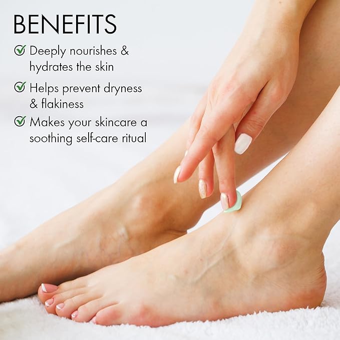 Majestic Pure Peppermint Foot Cream, Warming Cream - Calluses, Dry Cracked Feet, Hands, Heels, Elbow, Nails, and Knees - Softens & Moisturizes Skin - 8 oz