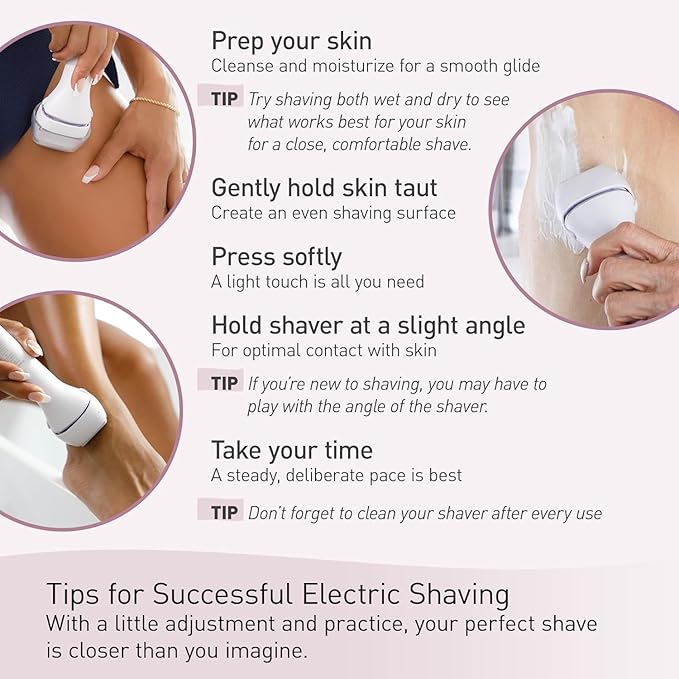 Panasonic Electric Bikini Trimmer, Women's Waterproof, Full-Body Cordless Electric Razors for Women with Bikini Attachments, 3 Hypoallergenic Blades, for Travel, Shower and Everyday Use - ES-AWL6AG