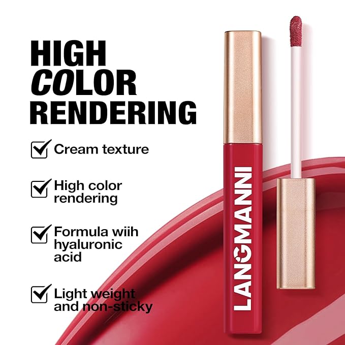 Jolilab 6 Colors Cream Texture Lip Gloss Set - Highly Pigmented, Long - Lasting, Moisturizing Makeup for Women(SetB 6Color)
