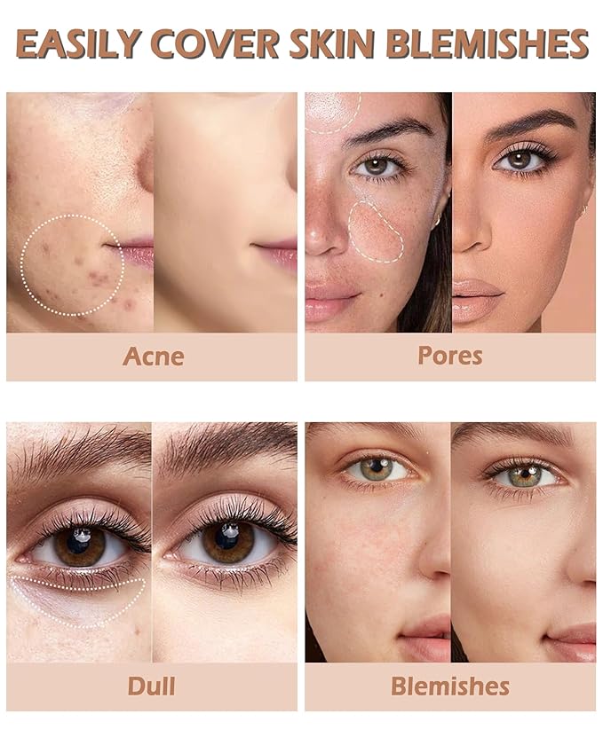 2 PCS Under Eye Concealer Full Coverage, Waterp