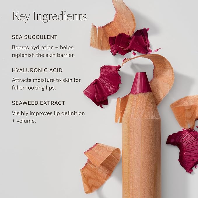 ILIA - Lip Sketch Hydrating Crayon | Non-Toxic, Cruelty-Free, Hyaluronic Acid, Hydrating + Long Lasting, Crease-Resistant, Demi-Matte (Gala)