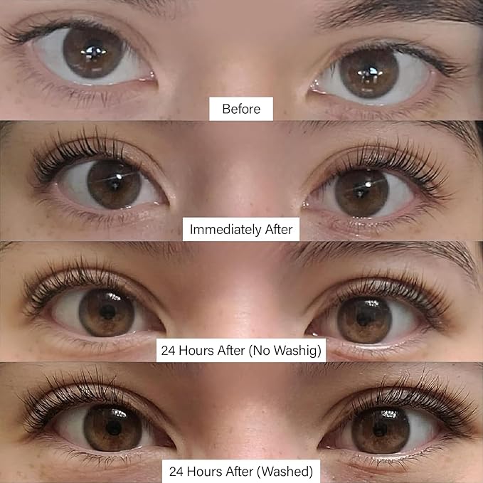 Korean Lash Lift Kit + Color Kit by Livia - Perfectly Curled and Darker Lashes for 8 Weeks from Home, Faster Alternative to Lash Serums, Complete DIY Perm Kit