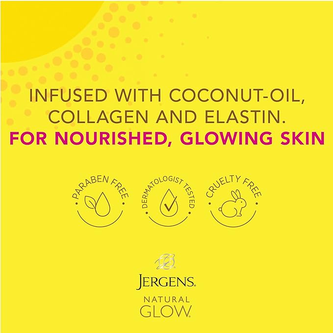 Jergens Natural Glow +FIRMING Self Tanner Body Lotion, Medium to Tan Skin Tone & Natural Glow Self Tanner Face Moisturizer, SPF 20 Facial Sunscreen