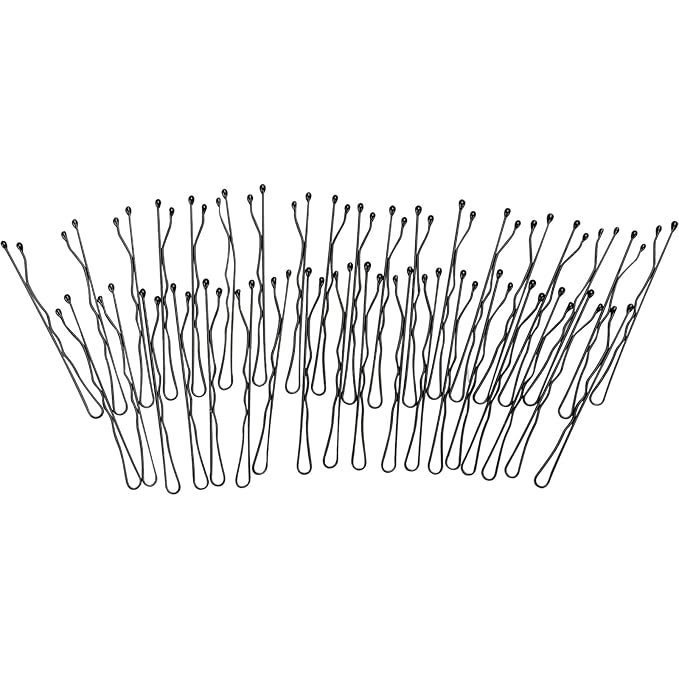 Tbestmax 800 Pcs Hair Bobby Pins, 2 Inch Black Hairpins with Box for Women Lady Girls Kids, Invisible Wave Hairgrip Barrette Hair Clip Bulk Hair Accessories