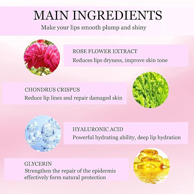 30 Pieces Collagen Crystal Pink Lip Nourishing
