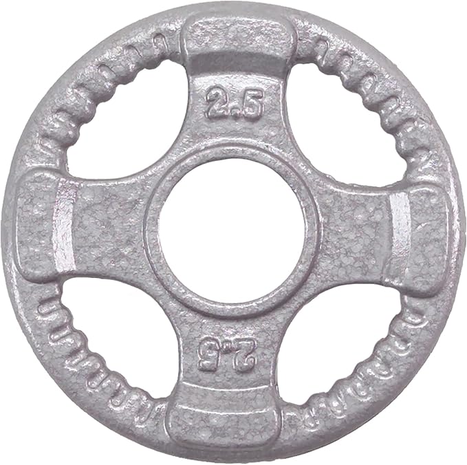 Body-Solid Cast Iron Olympic Quad Grip Design Weight 2 Inch