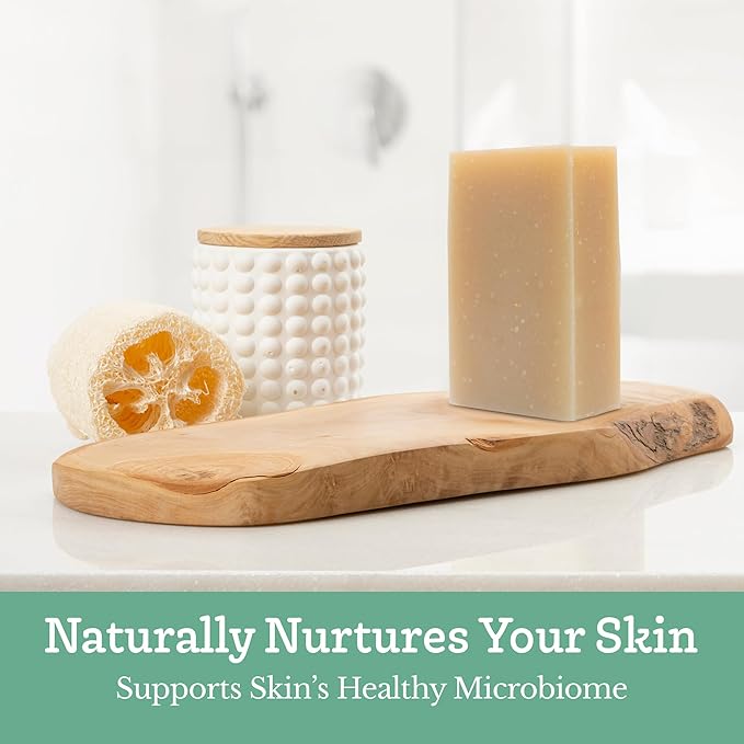 Southern Natural Goat Milk Soap Bar (Eucalyptus 3 Pack) For Dry Sensitive Skin. Natural, Handmade Soap For Men, Women, Kids & Baby. Use On Face & Body