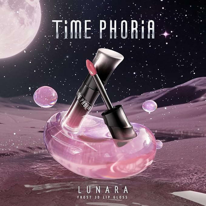 Lunara Frost 3D Lip Gloss, 011 Odyssey - Wine Red, High-Shine Glossy Finish, Juicy Pigment Lip Gloss with 3D Plumping Effect, 24H Hydration with Hyaluronic Acid, Non-Sticky Cushiony Gel