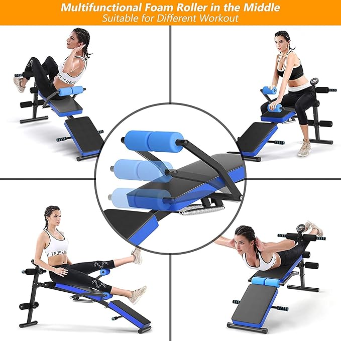 CHEFJOY Multi-function Sit Up Bench 5 Positions,