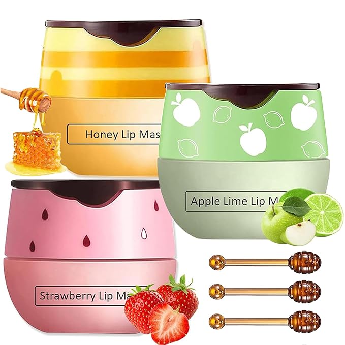 3 PCS Bee Lip Balm Honey Wrinkle