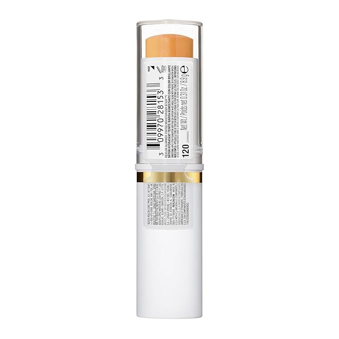 Revlon Glimmer Tinted Moisturizer Stick for Face, Lightweight Foundation, Hydrating Skincare-Infused Makeup, 120, 0.31 oz