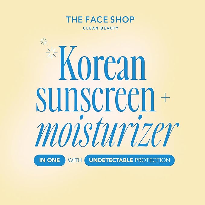 THE FACE SHOP Hydro Sun Barrier 2-in-1 Sunscreen & Moisturizer, Broad Spectrum SPF 45, Korean Sunscreen Skin care, Daily Hydrating Moisturizer for Face with Niacinamide, No White Cast
