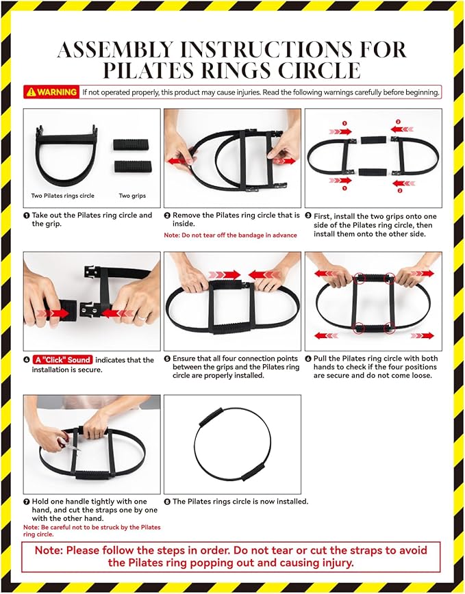 Pilates Ring Set for Women, Pilates Ring and Ball Set with 5-Level Resistance Bands for Core Strength, Stretching, Toning & Full Body Home Workout Pilates Equipment