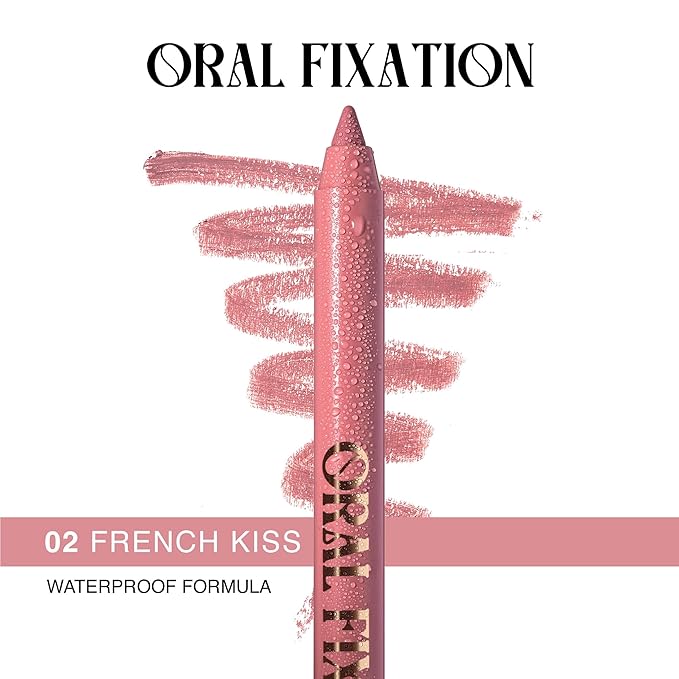 Long-Lasting & Waterproof Lip Liner Pencil – Oral Fixation – Precision Application with Sharpenable Tip (FRENCH KISS)