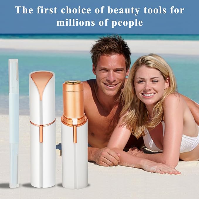 Facial Hair Removal for Women Men,Electric Painless Hair Removal Device Included 2 x Replacement Heads,USB Rechargeable Lady Womens Face Shaver with LED Light for Lip,Chin,Arms (Multicolor)