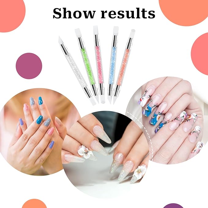 5 Pcs Nail Art Sculpture