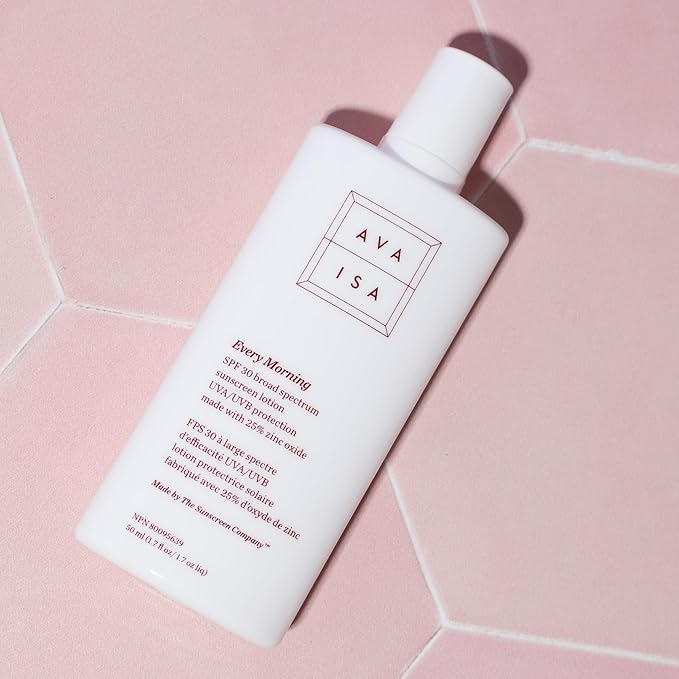 CyberDERM - Ava Isa Every Morning Sunscreen SPF 30 | Clean, Non-Toxic Sunscreen (1 fl oz | 30 ml)