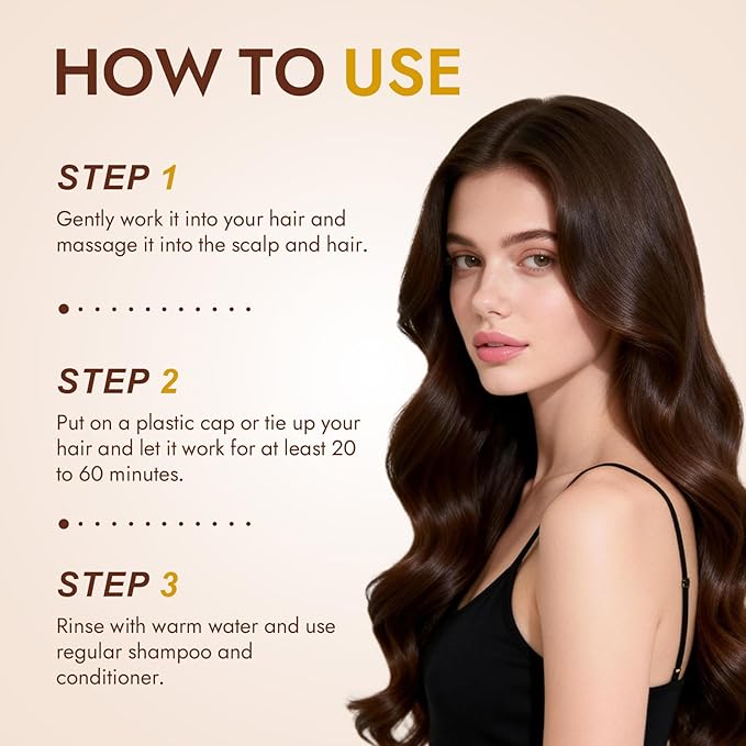 Orvian Caviar Hair Mask - Deep Repair & Replenishing Moisture Masque for Dry, Coarse, Damaged Hair