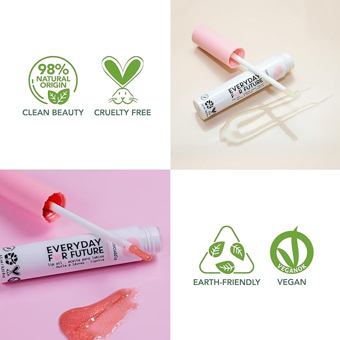 Coconut Lip Oil | Clear Transparent Moisturizing