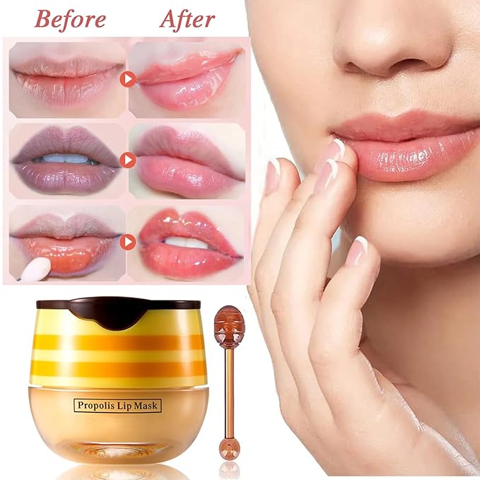 2 PCS Lip Balm Honey Pot, Wrinkle