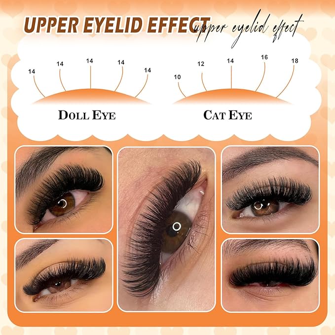 Lash Clusters, Thick 200D Volume Eyelash Clusters 10-18mm, Soft Lightweight Reusable D Curl Individual Lashes, DIY Lash Extensions for Beginners (200D 10-18mm)