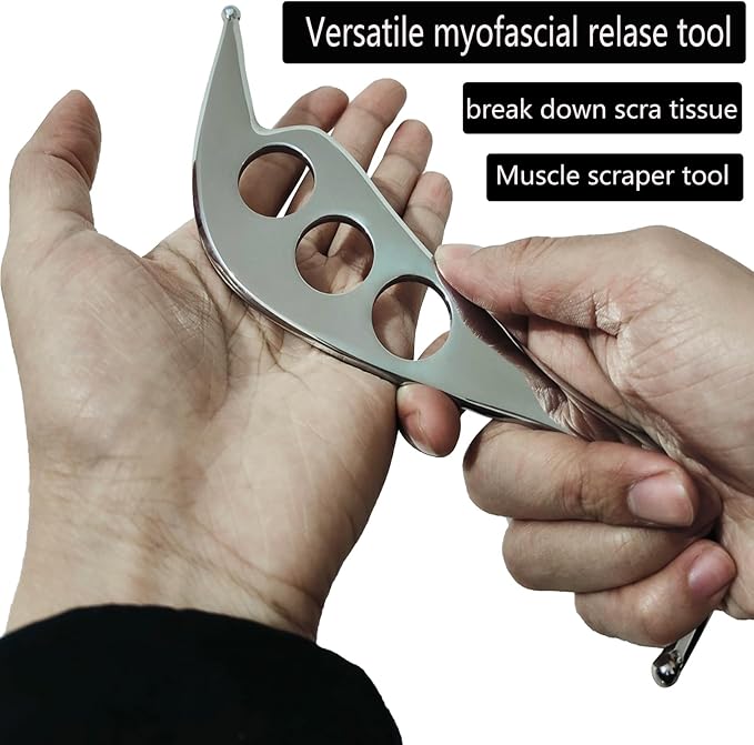 Robulve Professional Muscle Scraper Tool Set, 4-Piece IASTM Physical Therapy Kit with Carrying Case, Manual Massage Tools for Myofascial Release