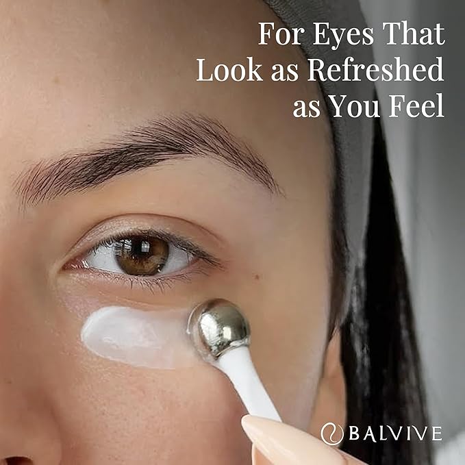 BALVIVE Caffeine Under Eye Cream for Dark Circles, Puffiness, Wrinkles, Bags Under Eye & Fine Lines with Retinol & Multi-Peptides - Brightening, Hydrating & Revitalizing for Women & Men, 30ml