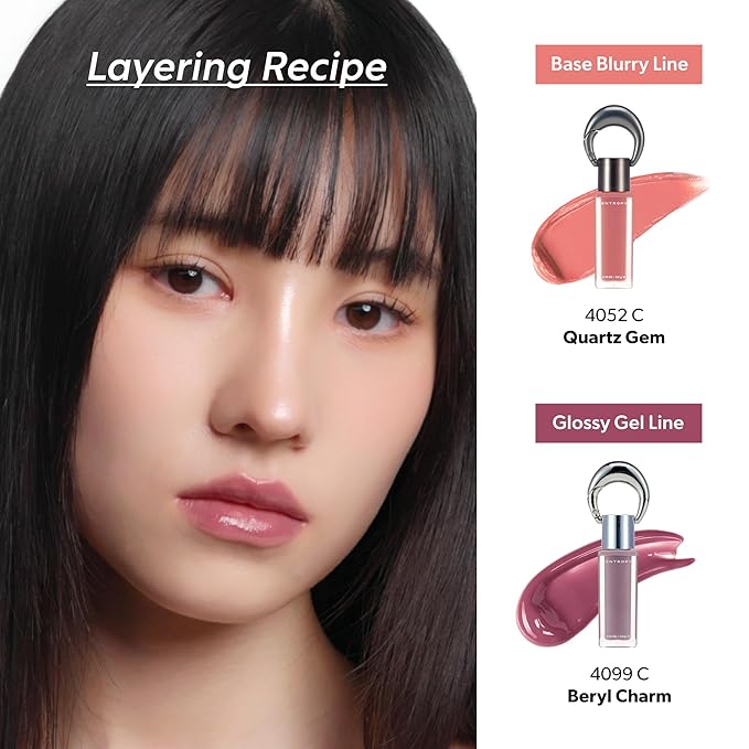 ENTROPY Makeup 2-in-1 Charm Shiny Glowy Lip & Cheek Gloss Tint Keychain, High Pigment Glossy Lip Color & Plumping Gloss, C9 Berly Charm