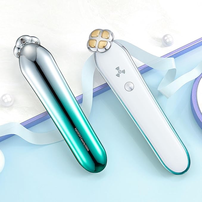 RF Radio Frequency Eye Device | 2 in 1 Eye Anti Aging Device | Under Eye Bags Treatment | Eye Bags | Eye Puffiness | Fine Line | Wrinkle Reducing - Professional RF Eye Skin Care Beauty Device