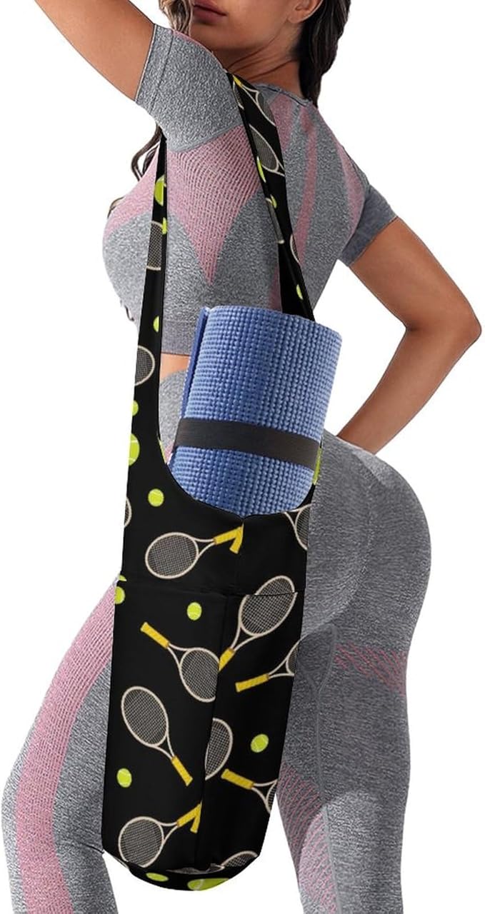 Stylish Yoga Mat Bag for Women Exercise Mat Holder with Shoulder Strap Yoga Mats Totes Sports Storage Bag