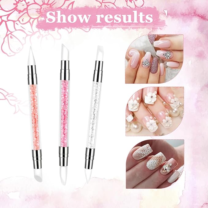 3 Pcs Nail Art Sculpture