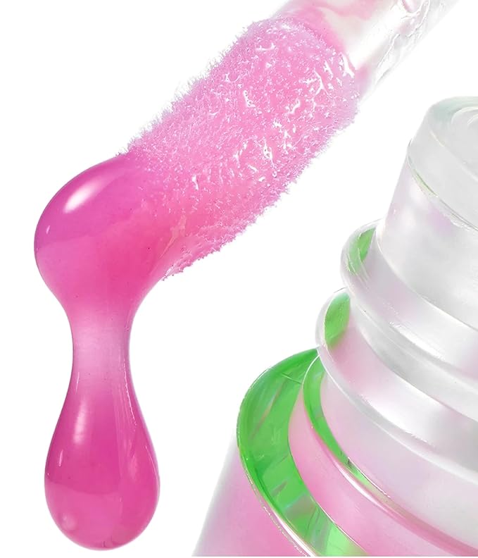 YAWN Lip Gloss Duo | High-Shine Gloss | Soothing Sunflower Seed Oil | Non-Toxic, Cruelty Free, Vegan | Makeup for Kids, Tweens and Teens | Made in USA | Crystal and Purple Gem