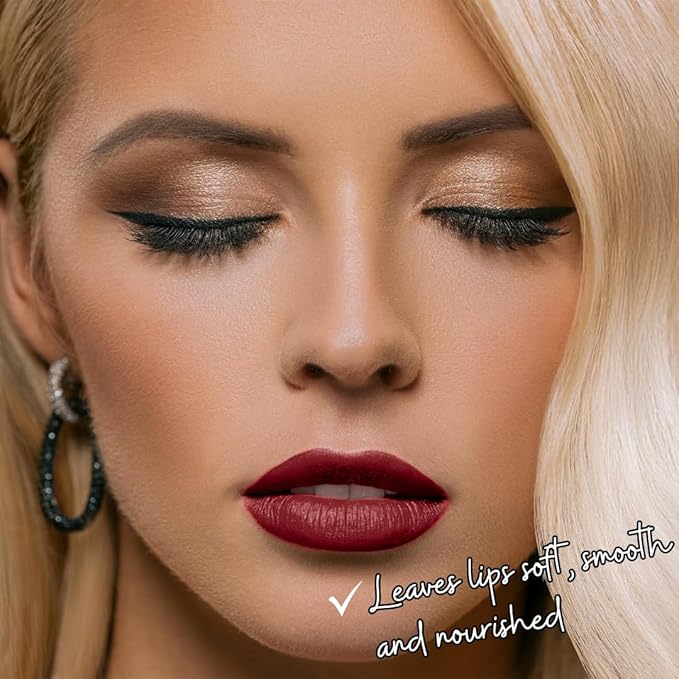 Sexy Red Velvet Mousse Liquid Lipstick | High-Pigmented Non-Sticky Non-Drying | Soqui