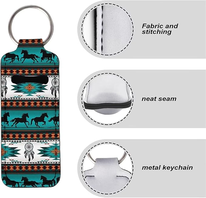 Lip Balm Holder Keychain Travel Accessories Sleeve