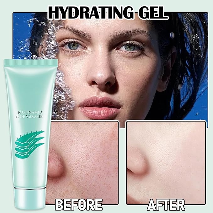 Fusang 8Pcs Organic Aloe Vera Gel for After Sun Skin Care,Natural Moisturizing Aloe Vera Gel for Face & Body,Easy to Portable Face Moisturizer,Travel Size Pure Vera Aloe Gel for all Skin Types D