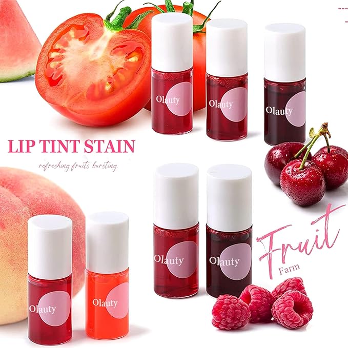 ZARICS 4 Colors Lip Tint Stain Set, Korean Gloss